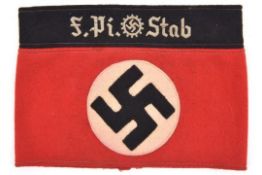 A Third Reich DAF Festung Pioneer felt armband. VGC £30-50