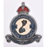 A large cast alloy badge of the "Initial Training School Air Force", 10½" x 9". Probably from a