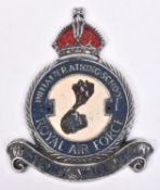 A large cast alloy badge of the "Initial Training School Air Force", 10½" x 9". Probably from a