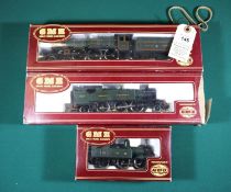 3x Airfix GMR OO gauge GWR locomotives. A Castle Class 4-6-0 tender loco, Caerphilly Castle 4073, in