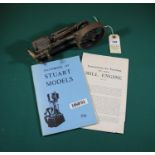 A Stuart Models Mill Engine S50. A small single cylinder engine, approx 220mm long. With related