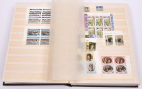 A stamp stock book containing a good selection of unused British pre-decimal and post decimal