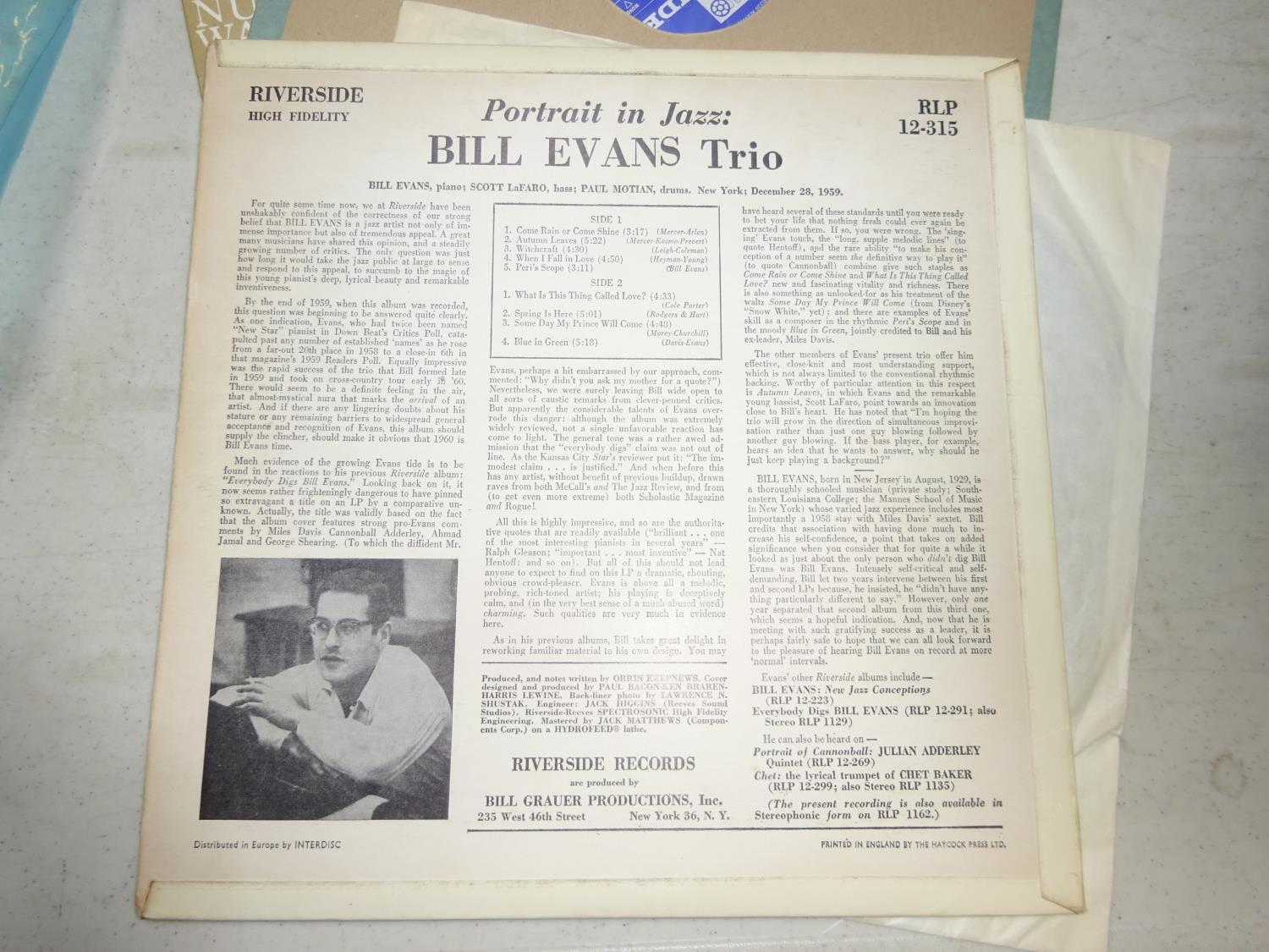 45+ 12" LP records. Including 3x Bill Evans; Dig It!, Portrait in Jazz and Everybody Digs. - Image 6 of 9