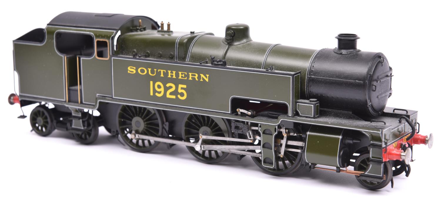 An O gauge 7mm brass kitbuilt Southern Railway W Class 2-6-4T locomotive. 1925, in Olive Green - Image 2 of 2