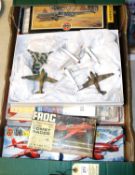 Airfix, Matchbox, Frog, Italeri etc 1:72 Kits and model Planes. 9x Airfix D.H. Comet, in packs and