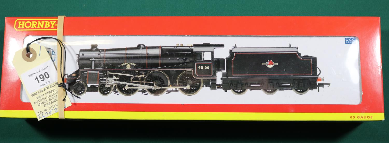 Hornby OO gauge Locomotive. A BR Class 5MT 4-6-0 Tender Locomotive R.2555 Ayrshire Yeomanry, RN45156