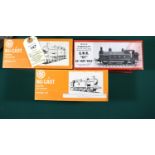 3x OO gauge white metal GWR locomotive kits by Nu-Cast and Wills finecast. Unconstructed kits; Class