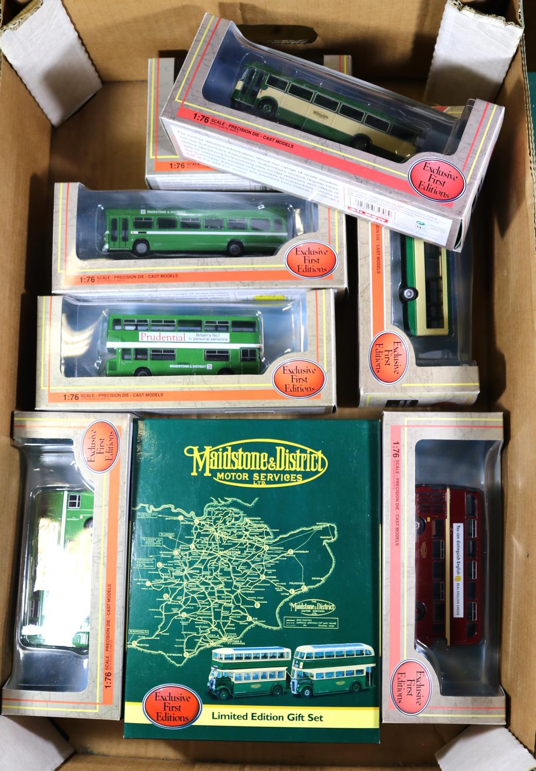 23x Maidstone and District themed EFE, OOC, Oxford Diecast, etc model buses and coaches. EFE Gift - Image 2 of 2