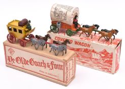 2 Modern Product items. Ye Olde Coach & Four, comprising a coach in yellow with red wheels, four