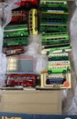 36x buses and coaches by EFE, Corgi OOC, 20x boxed EFE examples including; Weymann BET AEC Reliance,