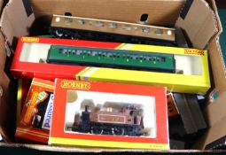 13x Hornby OO gauge items. Including; a GWR Class 57xx 0-6-0PT, 8773, in black livery. An LSWR 0-4-