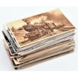 Approx 200 postcards, mainly early 20th Century and railway examples and railway photographs.