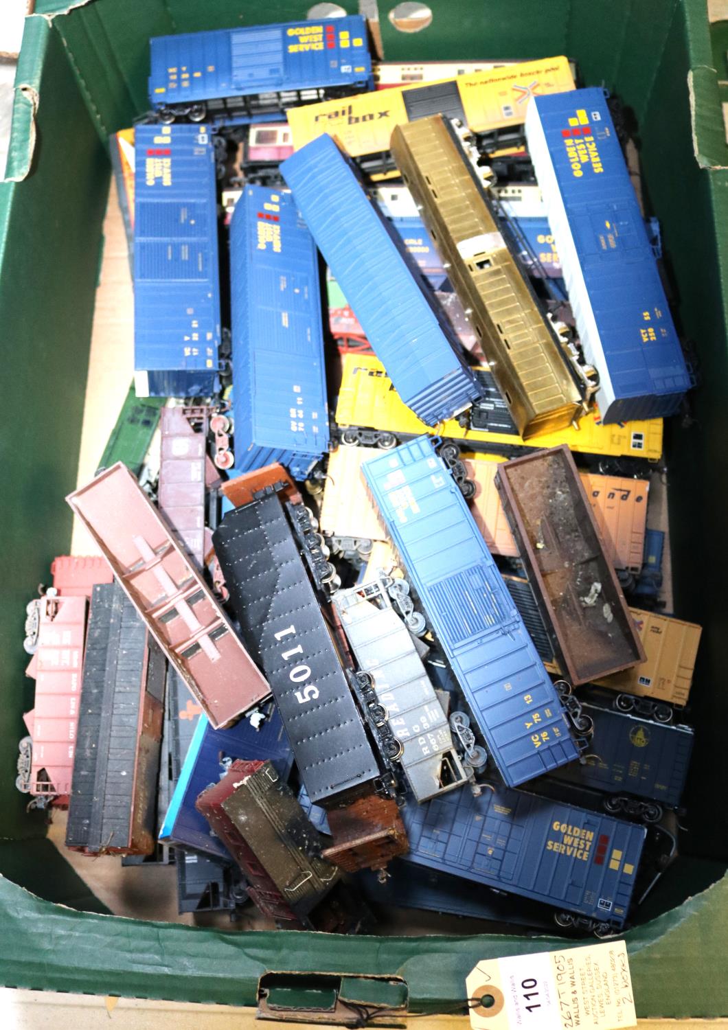A quantity of HO/OO gauge British and American outline rolling stock. Including; a kitbuilt Class 08 - Image 2 of 2