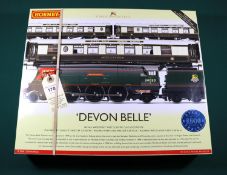 A Hornby OO gauge Train Pack (R2568). 'Devon Belle'. Comprising BR West Country class 4-6-2 Tender