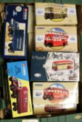 12 Corgi Classics. Guy Arab Bus, Southampton. Sunbeam W Utility Trolleybus, Maidstone. Daimler CW
