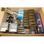 A quantity of OO gauge railway by various makes. Including; 25x boxed freight wagons, mainly by