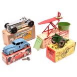 4 items by Benbros Qualitoy etc. A Benbros Qualitoy Dolly's Washing and Ironing Set. Comprising