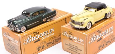 2 'The Brooklin Collection' White Metal Models. BRK.40A 1948 Cadillac Sixty-One Coupe. In dark