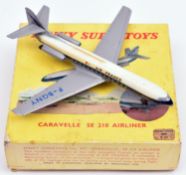 A Dinky Supertoys 997, Caravelle SE210 Airliner. In Grey and white Air France livery, F-BGNY. Boxed,