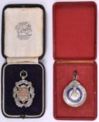 2x silver motoring club medals. A North West London Motor Club medal for the London - Gloucester