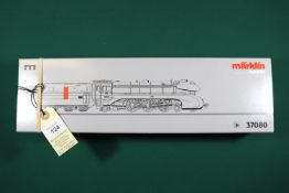 A Marklin digital HO gauge DB class BR 10 4-6-2 Steam Locomotive (37080). RN 10 001. In black and