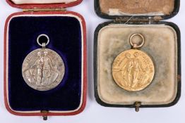 2x Motor Cycling Club (Founded 1911) medals. A gold medal, London to Edinburgh 18th & 19th May 1923,