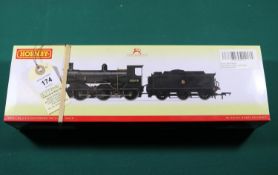 A Hornby 00 gauge BR Class 3F Drummond 700 0-6-0 tender locomotive. 30698, in unlined black