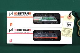 2x HobbyTrain N gauge Locomotives. A DB class BR 189 Bo-Bo Electric Locomotive. RN 441.001-3. In