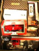 9 First Gear etc American Trucks etc, most 1/34 scale. Mack Pinnacle Tractor. 1955 Diamond T Tow