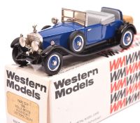 A Western Models White Metal Model. 1926 Rolls-Royce Phantom 1 Doctors Coupe (WMS27X). In dark