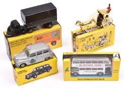 4 Budgie Toys. London Taxi Cab (389) in metallic silver with 'London Vintage Taxi Association'