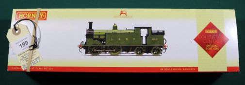 Hornby OO gauge LSWR Class M7 0-4-4-T locomotive R2678, RN252. In lined green livery. Boxed.