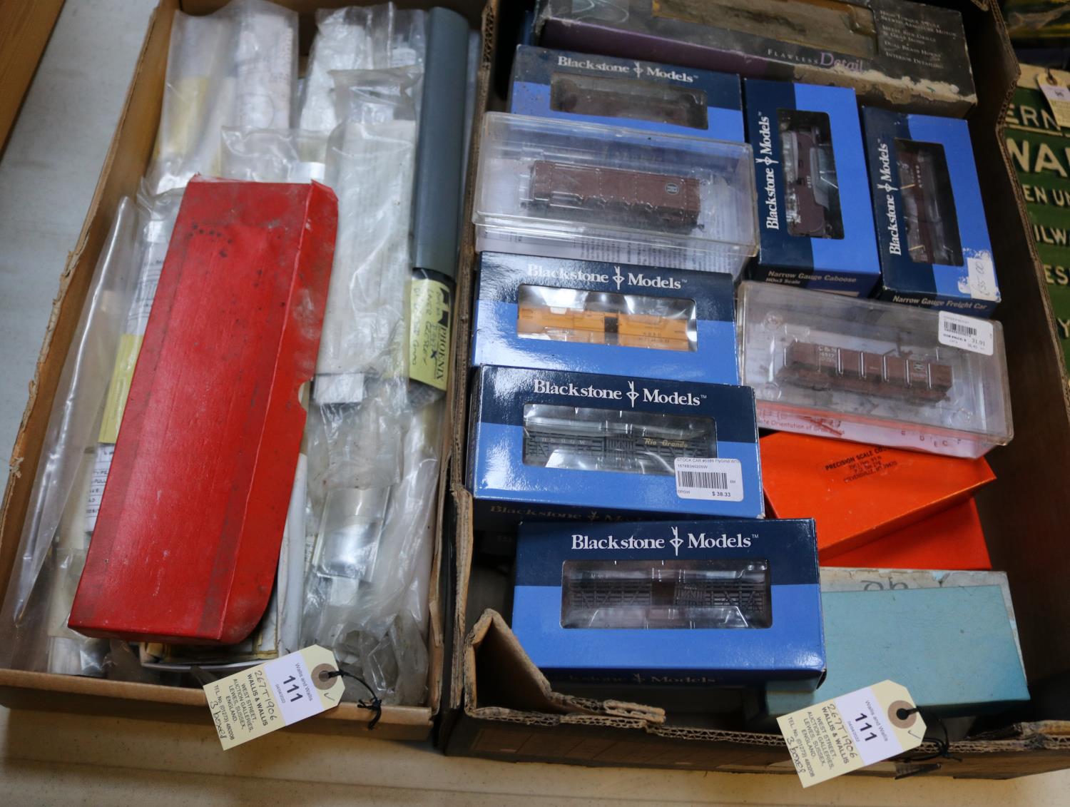 A quantity of HO/OO gauge British and American outline rolling stock. Including; 20x unmade brass - Image 2 of 2