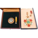Mexico: Order of the Aztec Eagle breast star, diam 61mm, gilt with turquoise enamel central