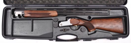 *A good Italian DB O&U 12 bore x 3" Fabarm Gamma single trigger multi choke top lever ejector