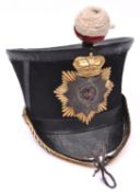 A good museum quality copy of an 1828 pattern officer's bell top shako for Foot Guards, with good
