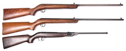 A .177" BSA Cadet Major air rifle, number CC28788 (1955-57), GWO and generally GC, the air chamber