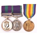 Victory medal (R.L. Hannah, I.E, Tel. Dept - Indian Engineers Telegraph Dept), VF (little staining