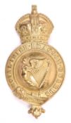 4th (Ryl Irish) Dragoon Guards bit boss, KC. VGC (studs shortened, extra bolt in centre). £50-80