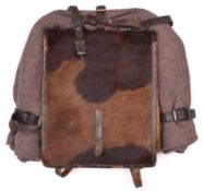 A good example of a WWII German Army tournister (pack), leather stamped "Otto Stephan, Mirhausen,