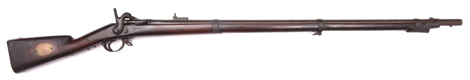 An interesting Franco Prussian War relic, being a 12 bore (18mm) French 1867 Tabatiere breech