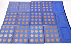 37 Hirschorn folders of British coins: Farthings (69), 1901,'02,'05, 1913-1956 run, and 11