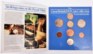 "The Great Britain Coin Collection 1983" presented by Martini, this uncirculated set of 8 coins £1