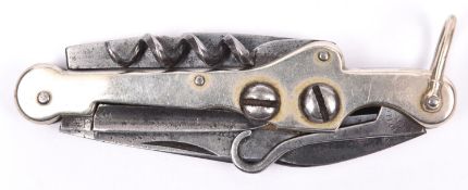 A multi tool horseman's "Coaching" knife, by G. Butler of Sheffield, including 2½" knife blade,