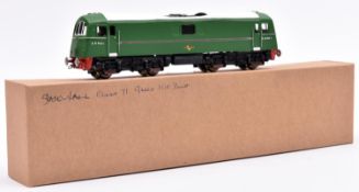 A brass and white metal kit-built OO gauge BR Southern Region Class 71 electric locomotive. Bo-Bo