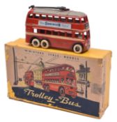 A rare Taylor & Barrett 6 -wheeled trolley bus No.819, Produced in the late 1930s. Comes with driver