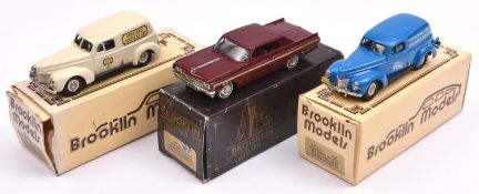 3 White Metal Brooklin Models. 1940 Ford Sedan Delivery (BRK9). In the blue livery of 'The