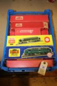 11 Hornby Dublo 2/3 rail. 2x Co-Co diesel electric locomotives. St. Paddy RN D9001 in two tone green