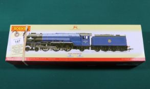 A Hornby OO BR Class A1 4-6-2 locomotive (R3206). Tornado 60163, in lined blue livery. Boxed,