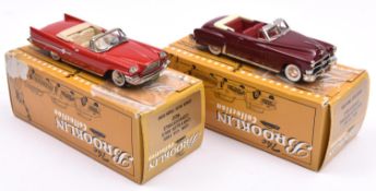The Brooklin collection. 2 white metal models. BRK.79 1951 Chrysler Imperial Convertible in deep